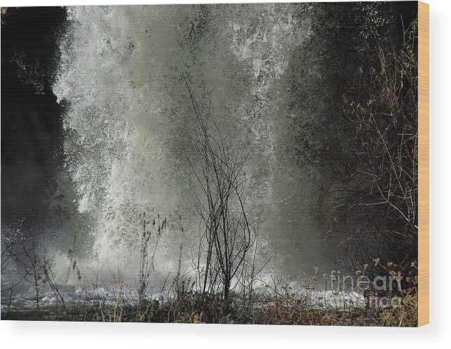 Photograph Wood Print featuring the photograph Falling Waters by Vicki Pelham