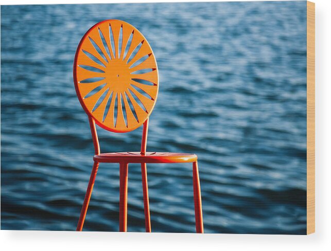 Star Wood Print featuring the photograph Fancy Chair by Todd Klassy