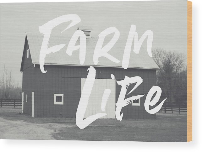 Barn Wood Print featuring the mixed media Farm Life Barn- Art by Linda Woods by Linda Woods