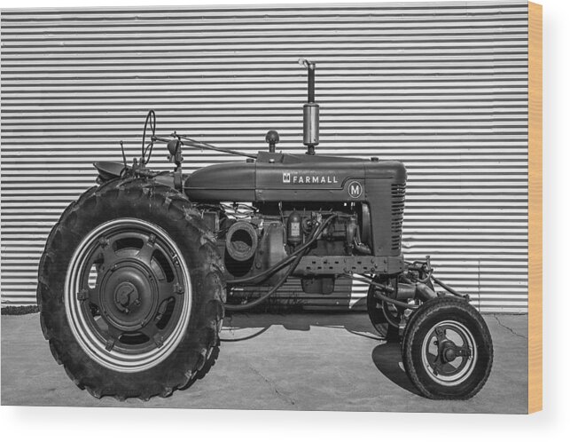 Farmall Wood Print featuring the photograph Farmall M and Steel by Todd Klassy