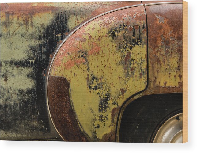 Rust Wood Print featuring the photograph Fender Bender by Holly Ross