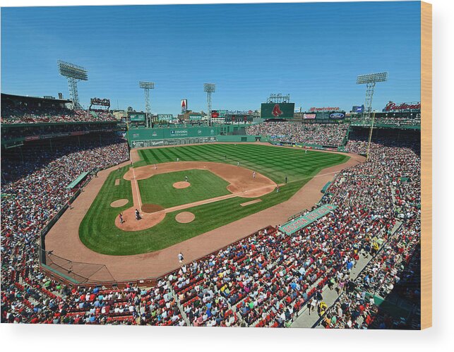 Mark Whitt Wood Print featuring the photograph Fenway Park - Boston Red Sox by Mark Whitt