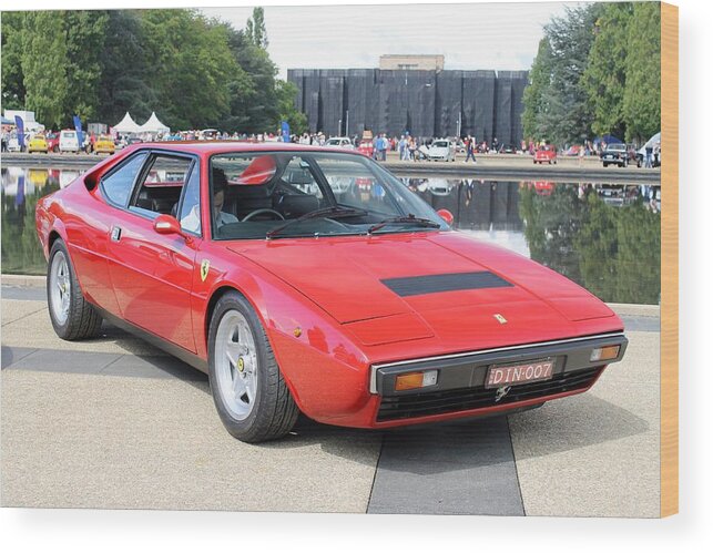 Ferrari Wood Print featuring the photograph Ferrari 308 GT4 by Anthony Croke