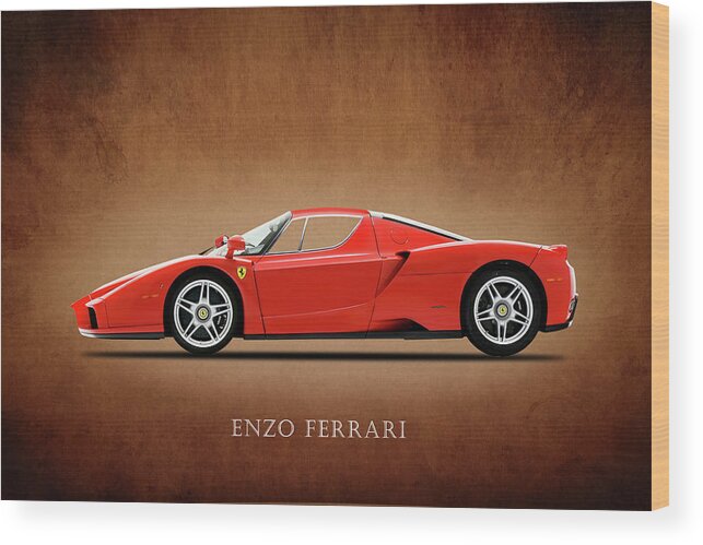 Ferrari Enzo Wood Print featuring the photograph Ferrari Enzo by Mark Rogan