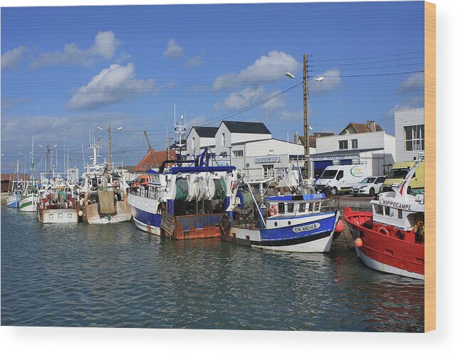 Ships Wood Print featuring the photograph Fishing Boat Harbour by Aidan Moran