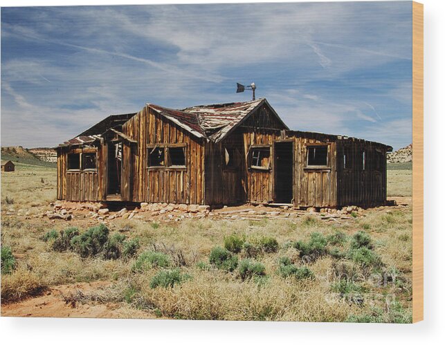 Canyon Lands Wood Print featuring the photograph Fixer-Upper by Kathy McClure