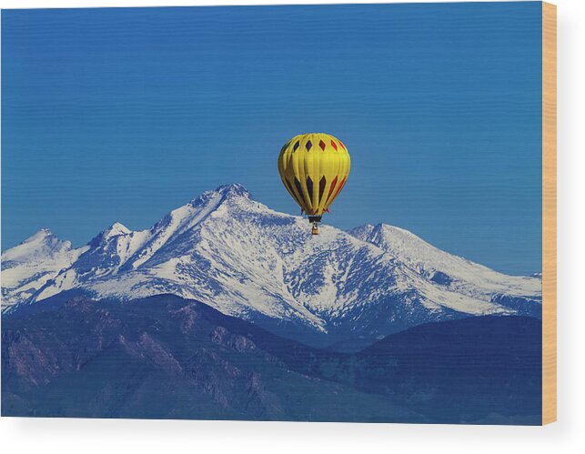 Colorado Wood Print featuring the photograph Floating Above the Mountains by Teri Virbickis