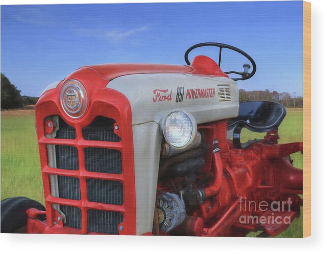 Ford Wood Print featuring the photograph Ford 851 Powermaster by Lori Deiter