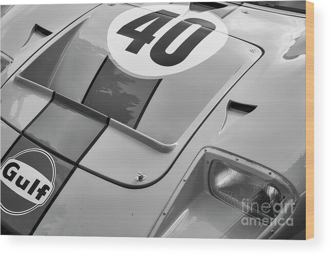 Gt 40 Wood Print featuring the photograph Ford GT40 by Dennis Hedberg