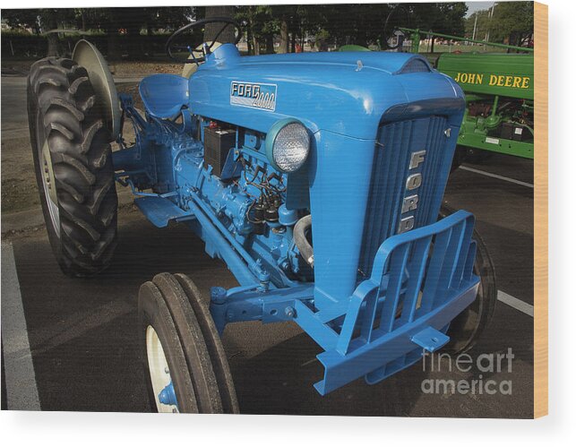 Tractor Wood Print featuring the photograph Ford Tractor by Mike Eingle