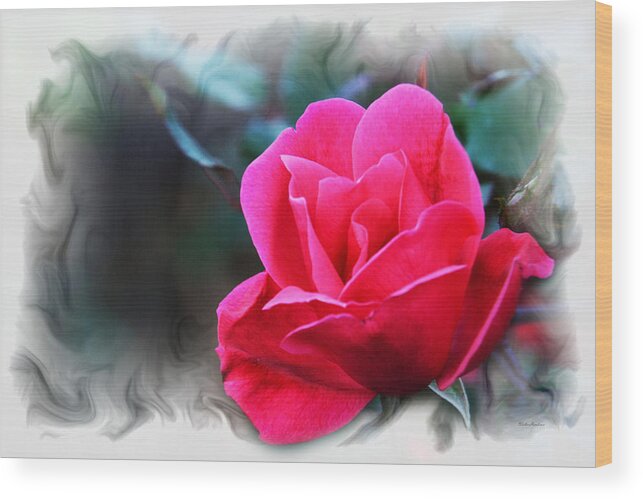 Red Rose Wood Print featuring the photograph Forever Love by Walter Herrit