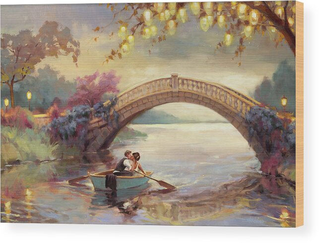 Romance Wood Print featuring the painting Forever Yours by Steve Henderson