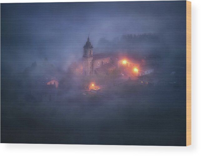 Village Wood Print featuring the photograph Forgotten realms by Mikel Martinez de Osaba
