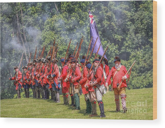 Forming Ranks Wood Print featuring the digital art Forming Ranks by Randy Steele