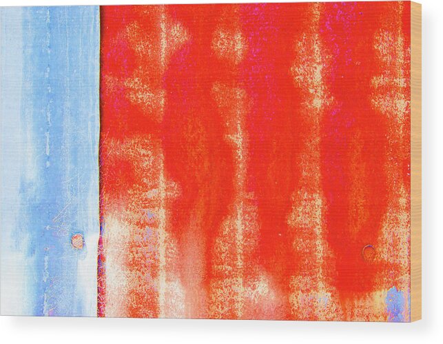 Abstract Wood Print featuring the photograph Fourth of July by Jessica Levant