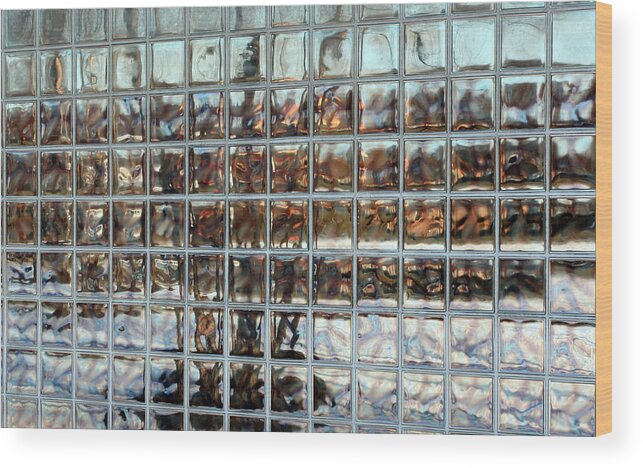 Modern Photgraphy Wood Print featuring the photograph Fractured Reflections by Scott Heister