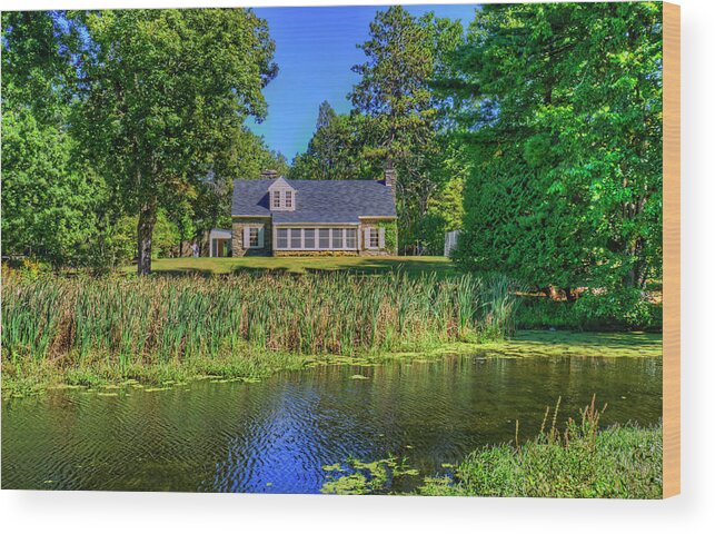 New York Wood Print featuring the photograph Franklin Delano Roosevelt's Stone Cottage by Craig Fildes