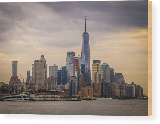 Hudson River Wood Print featuring the photograph Freedom Tower - Lower Manhattan 2 by Frank Mari