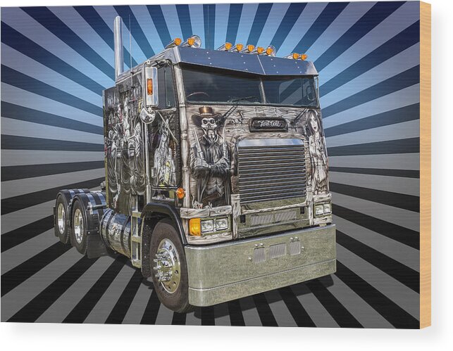 Freightliner Wood Print featuring the photograph Freightliner by Keith Hawley