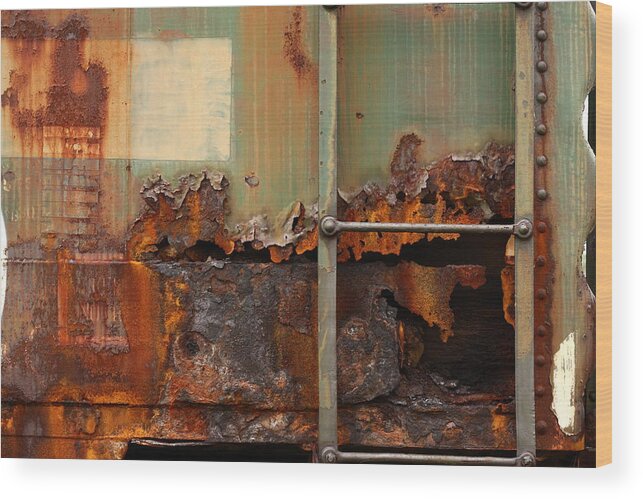 Rust Wood Print featuring the photograph From The Inside by Kreddible Trout