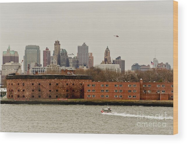 Ny Wood Print featuring the photograph From the sky and from water. by Elena Perelman