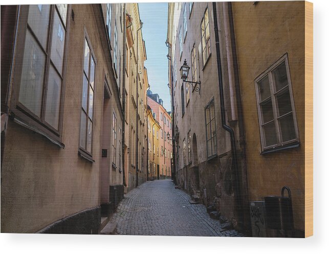 Stockholm Wood Print featuring the photograph Gamla Stan by Nick Barkworth