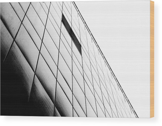 B&w Wood Print featuring the photograph Gap In The Event Horizon by Kreddible Trout