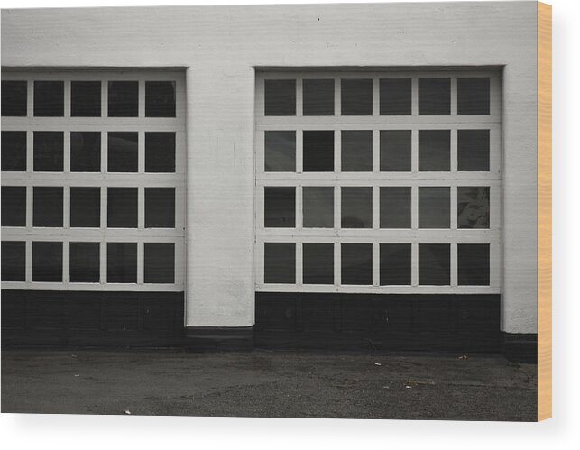 Color Wood Print featuring the photograph Garage In Colour by Kreddible Trout