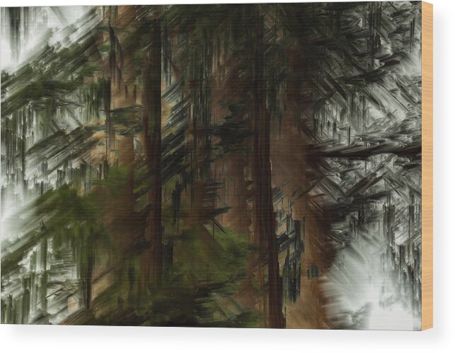 Sequoias Wood Print featuring the photograph Giant Sequoias by Deborah Hughes