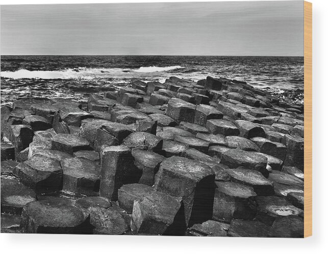 Giant's Causeway Wood Print featuring the photograph Giant's Causeway 3 by Terence Davis