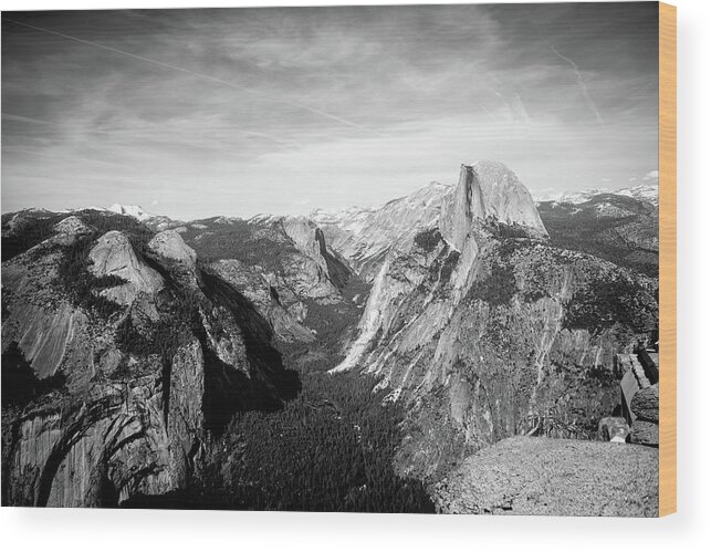 Landscape Wood Print featuring the photograph Glacier Point by Aileen Savage