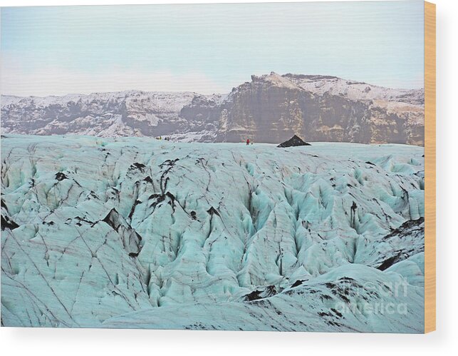 Glacier Wood Print featuring the photograph Glacier Walk 7089 by Jack Schultz