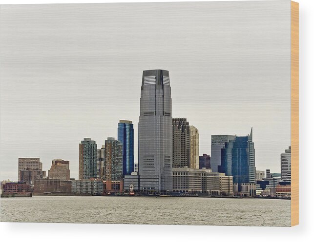Goldman Sachs Wood Print featuring the photograph Goldman Sachs tower. by Elena Perelman