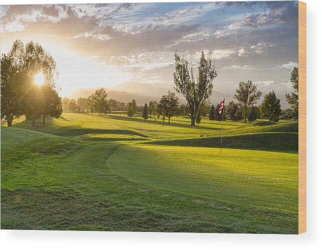Golf Wood Print featuring the photograph Golfers Paradise by James BO Insogna