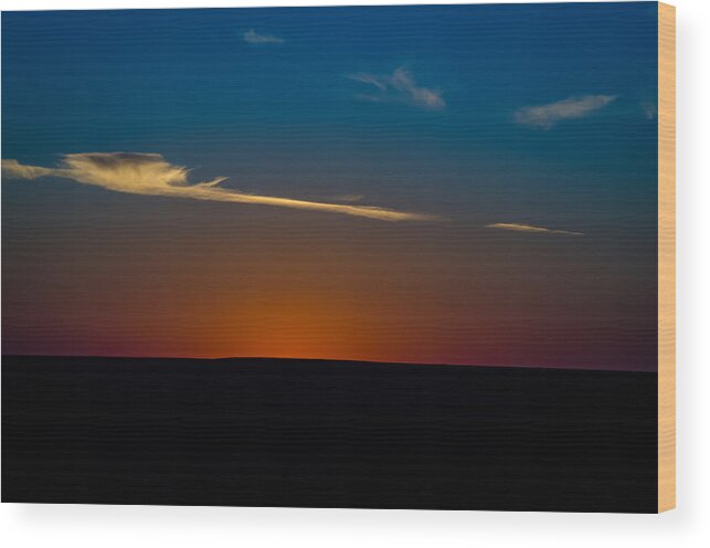 Sunset Wood Print featuring the photograph Gone but not Forgotten by Jeff Phillippi