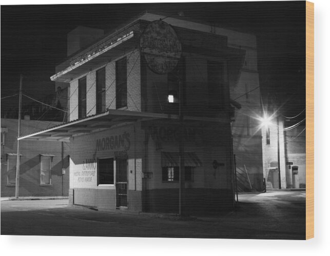 Shop Wood Print featuring the photograph Gone for the Night by Jeff Mize