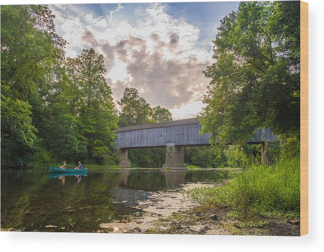 Pennsylvania Wood Print featuring the photograph Good to Canoe by Kristopher Schoenleber