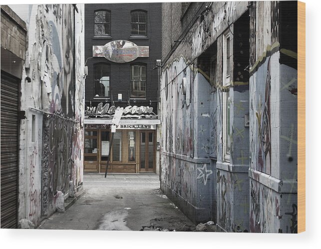 Photographer Wood Print featuring the photograph Graff Street by Jez C Self
