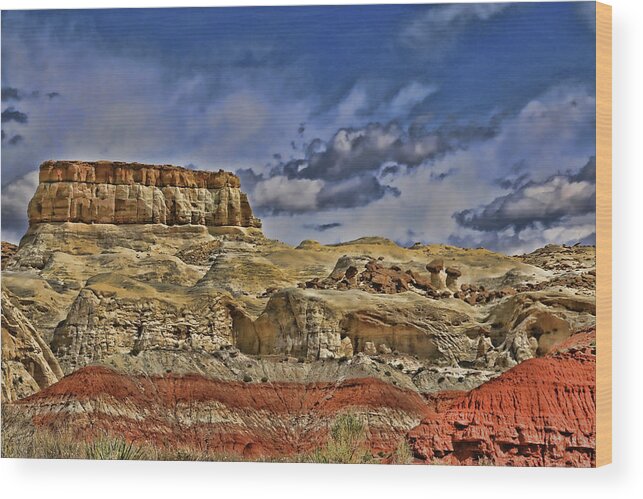 Utah Wood Print featuring the photograph Grand Staircase Escalante N P # 5 by Allen Beatty