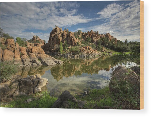 Granite Wood Print featuring the photograph Granite Dells by Sue Cullumber