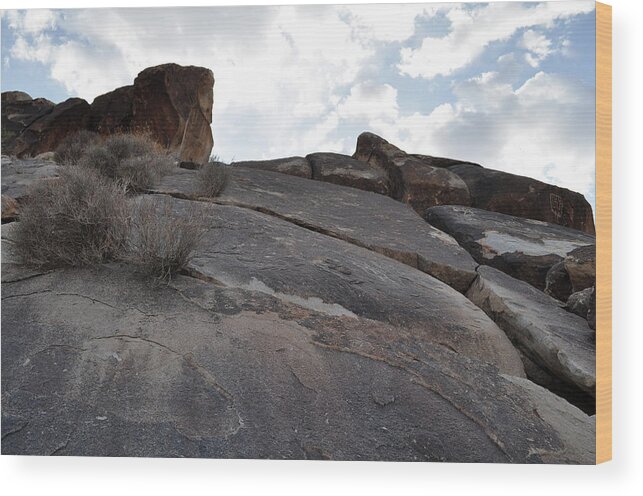 Grapevine Canyon Petroglyphs Wood Print featuring the photograph Grapevine Canyon by Kyle Hanson