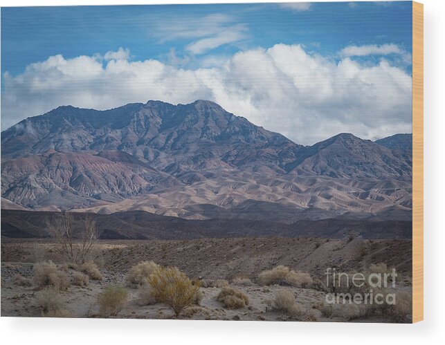 Death Valley Wood Print featuring the photograph Grapevine Mountain View by Jeff Hubbard