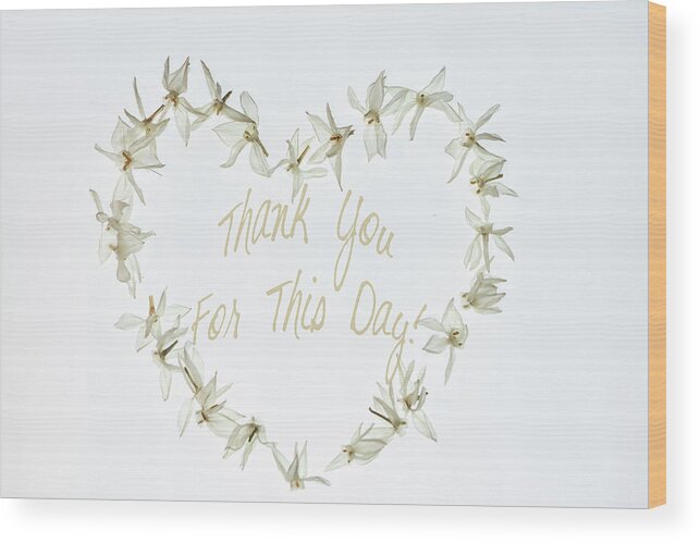 Gratitude Wood Print featuring the photograph Gratitude by Jennifer Grossnickle