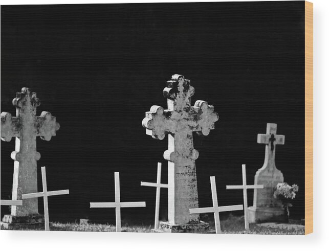  Wood Print featuring the photograph Graveyard Where they all rest by Brian Sereda