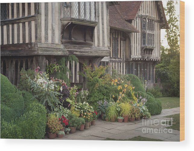 Golden Wood Print featuring the photograph Great Dixter House and Gardens by Perry Rodriguez