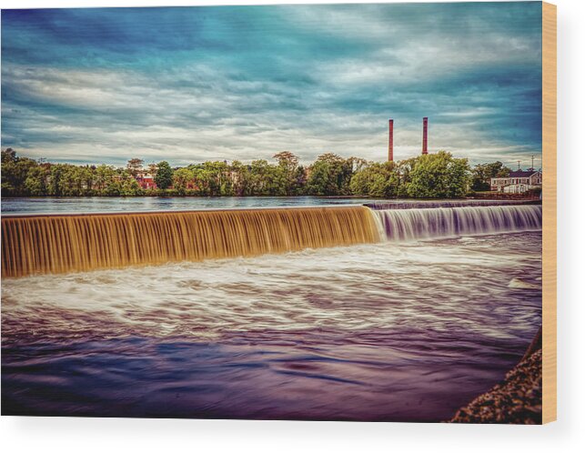 Great Stone Dam Wood Print featuring the photograph Great Stone Dam by Lilia S