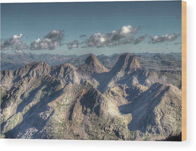 Grenadier Wood Print featuring the photograph Grenadier Mountains by Aaron Spong