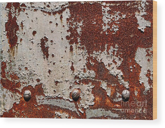 Grunge Wood Print featuring the photograph Grunging by Olivier Le Queinec