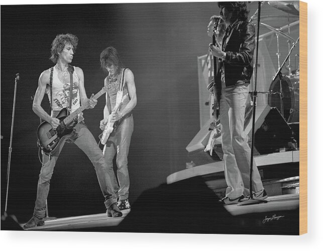 Bill Wyman Wood Print featuring the photograph Guitar Magic by Jurgen Lorenzen