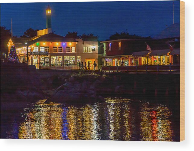 Monterey Wood Print featuring the photograph Harbor House by Derek Dean